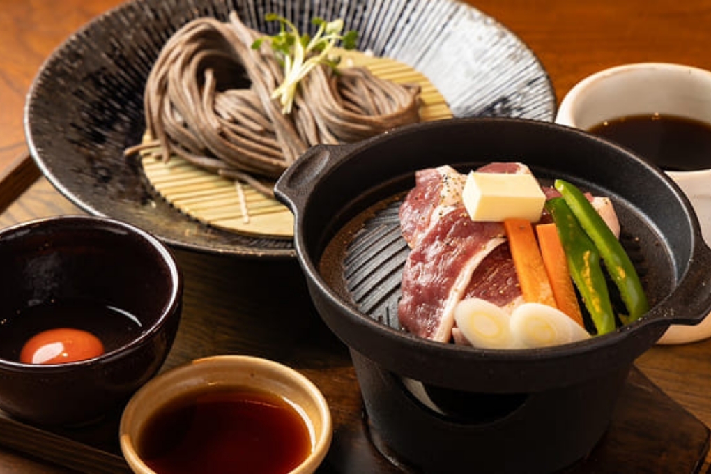 限定！鉄板鴨バター焼きつけそば