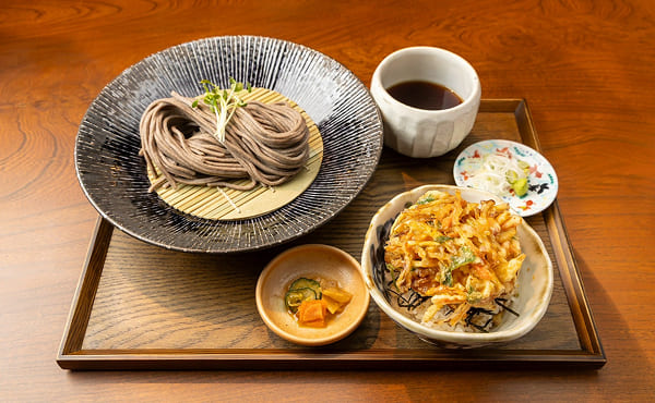 季節野菜のかき揚げ丼セット