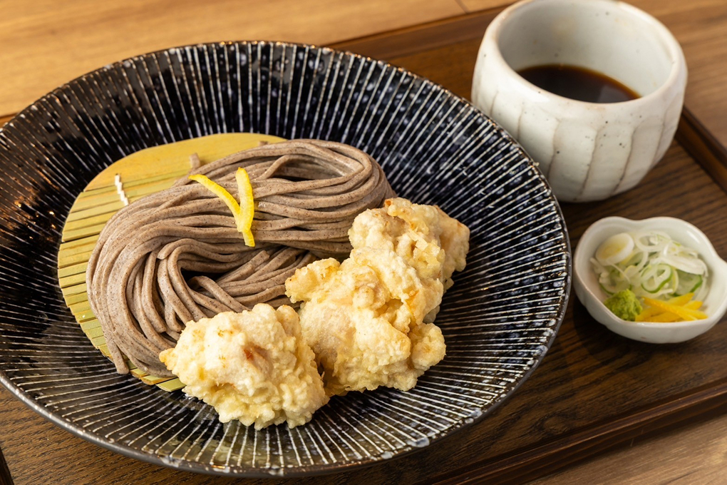 名物かしわ天つけそば